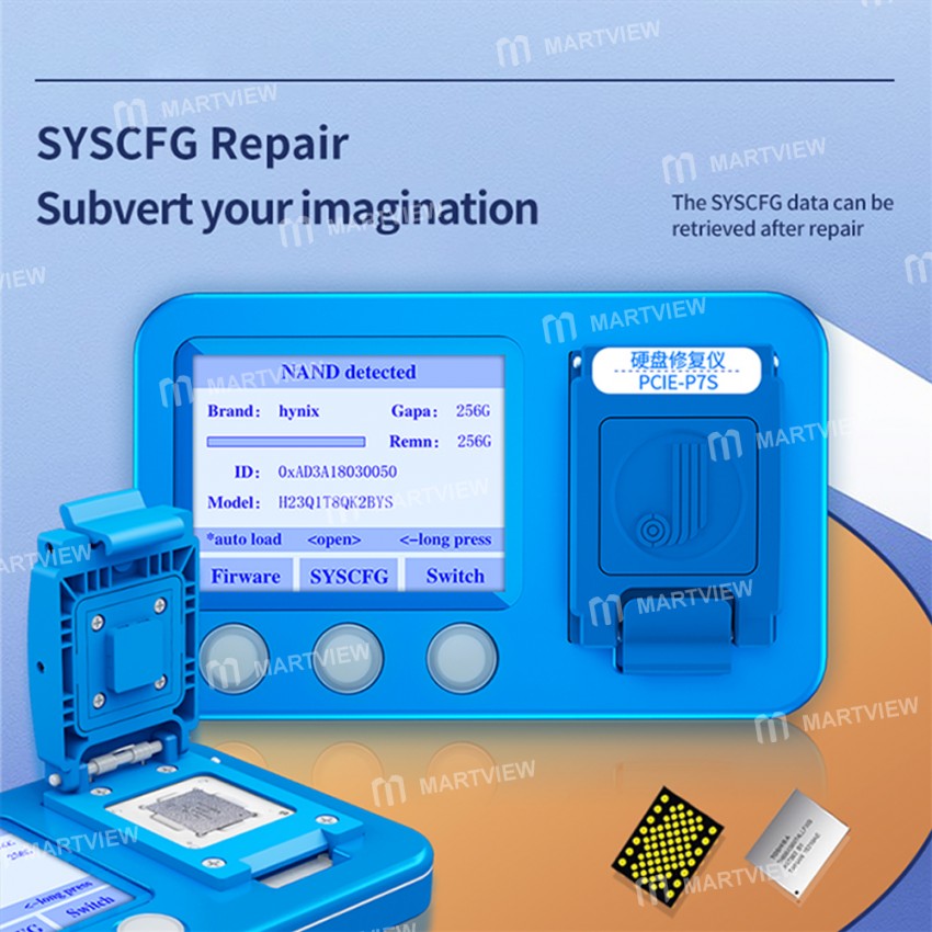 JC P7S NAND Programmer for iPhone 6 6Plus 7 7Plus iPad5 iPad 6 iPad7 iPad Pro all NAND BGA 70