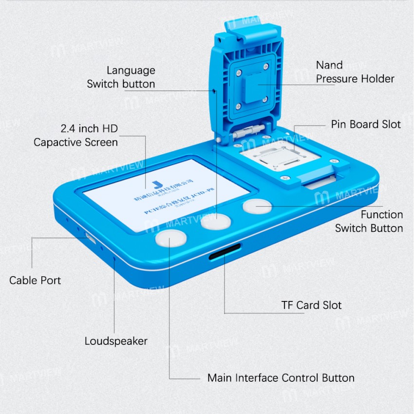 JCID-P8 2 in 1 Engineering Prototype Board PCIE Programmer for iPhone 8 / 8 Plus / X