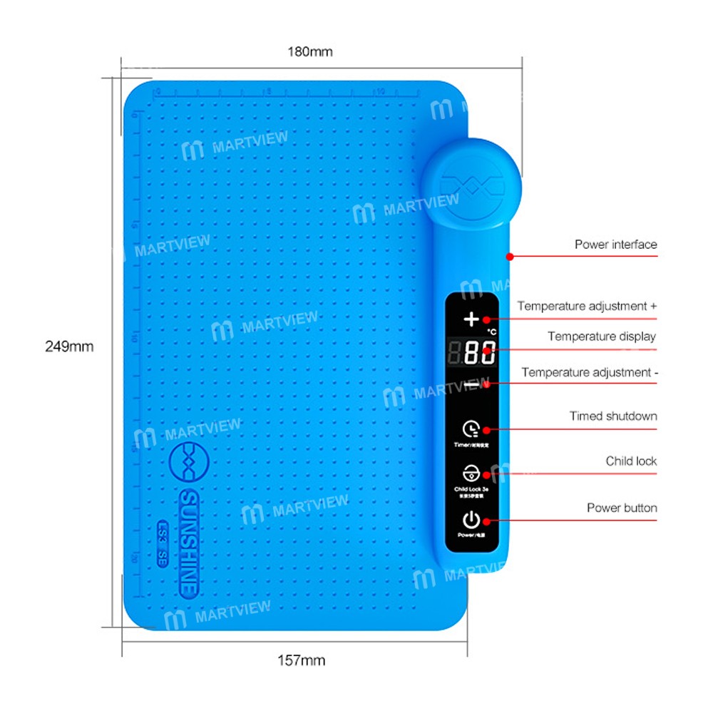 sunshine ls3-se-11-inch-lcd-screen-intelligent-temperature-control-heating-stage-separator-pad-13