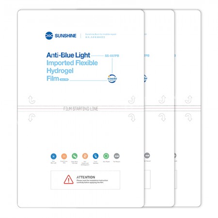 Sunshine SS-057PB 14-inch Anti-blue Light Imported Hydrogel Protective Film for SS-890C Cutting Machine - 20Pcs