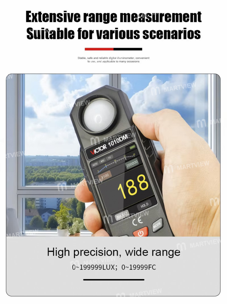 victor vc1010dm-rechargeable-2-in-1-high-sensitivity-multi-source-digital-lux-meter-with-multimeter-