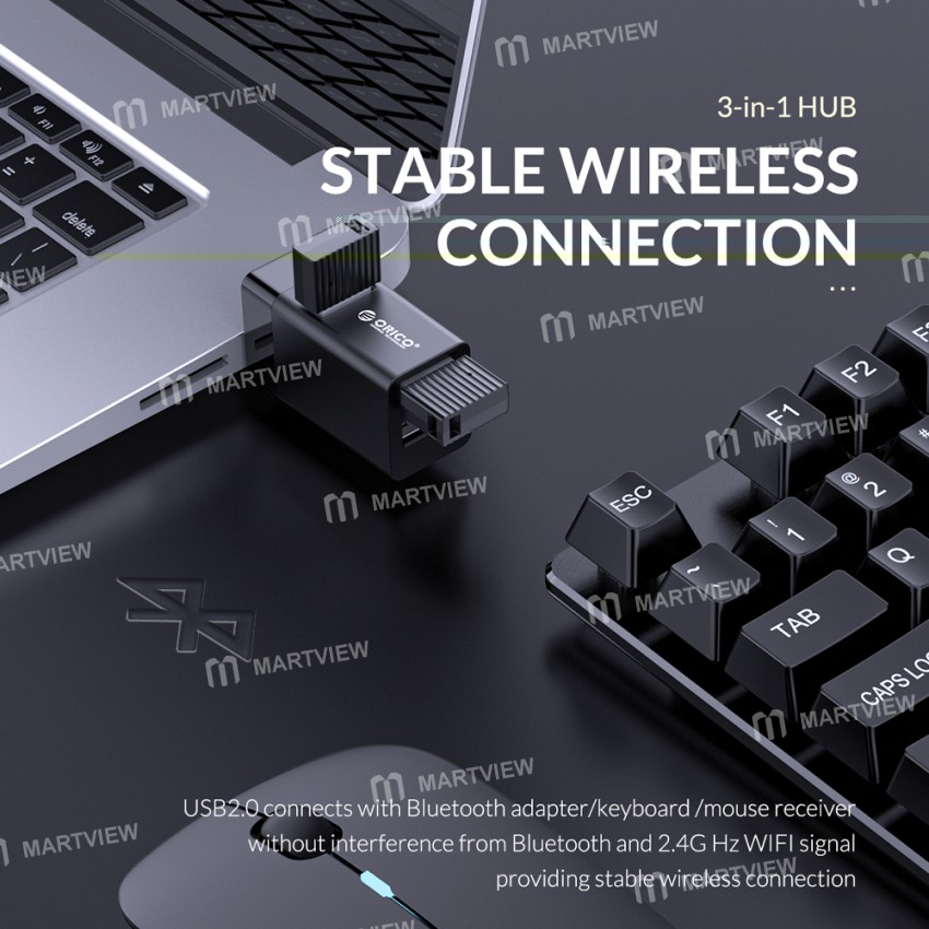 Orico MINI-U32L 3-in-1 Aluminum Alloy Material USB 3.0 Wireless Hub
