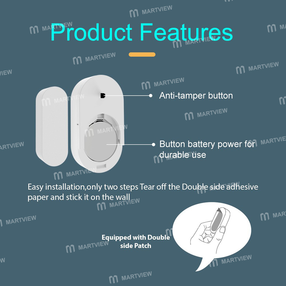 mini door-window-alarm-433mhz-wireless-magnetic-sensor-7