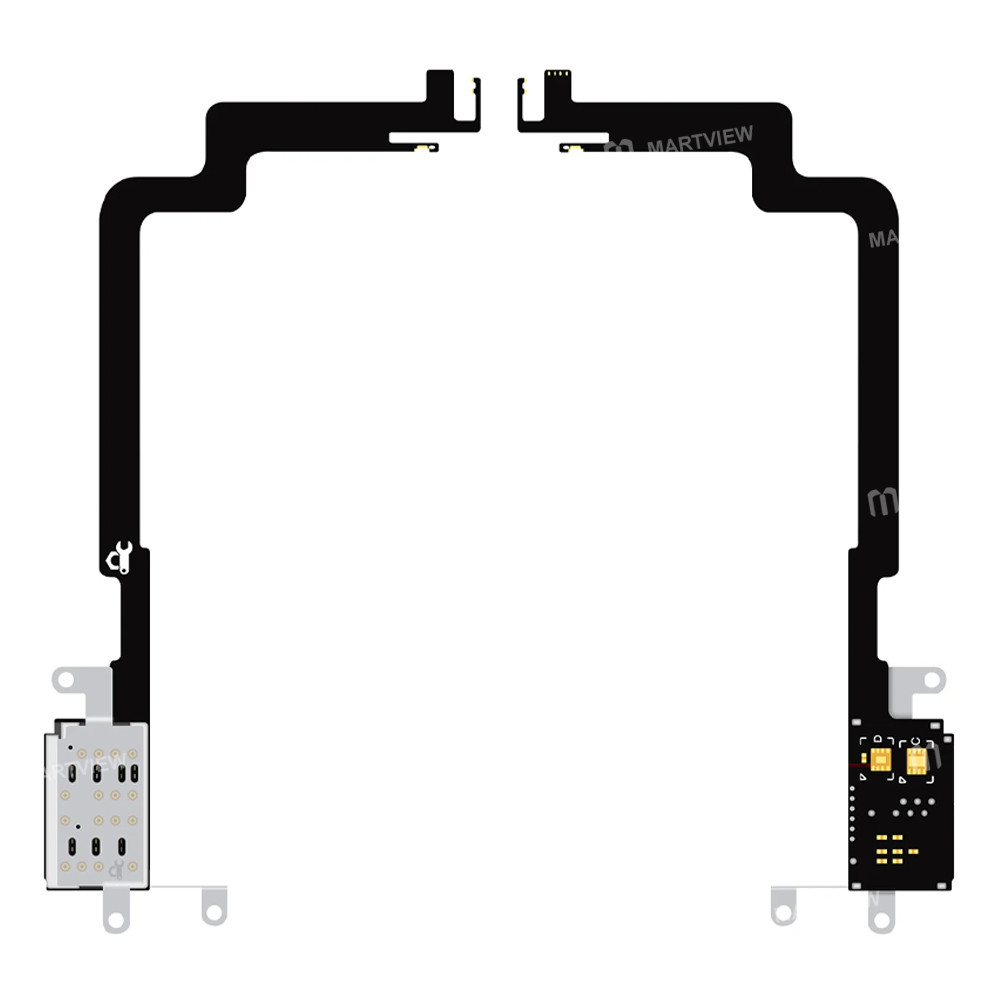 luban changyuan-standard-dual-sim-flex-cable-compatible-for-iphone-17pm-featuring-db-chip-and-super-