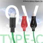 2uul pw03-9v-electro-release-alligator-clip-with-type-c-port-for-iphone-16-battery-adhesive-removal-