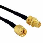 RG174 RP-SMA/SMA Extension Cable Copper Feeder Wire for WiFi Network Card Router