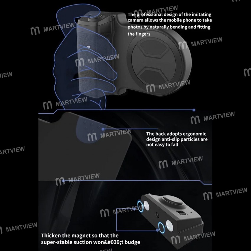 remote detachable-mobile-phone-magnetic-wireless-selfie-handle-8