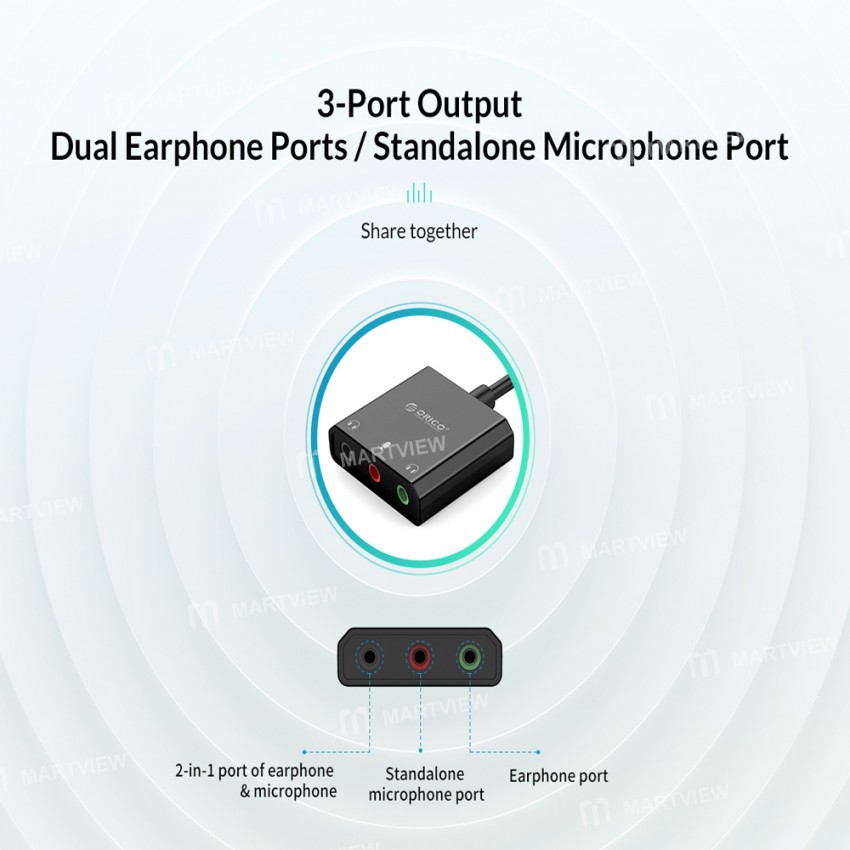 Orico SKT2 / SKT3 Free Drive External USB Sound Card Stereo Audio Converter
