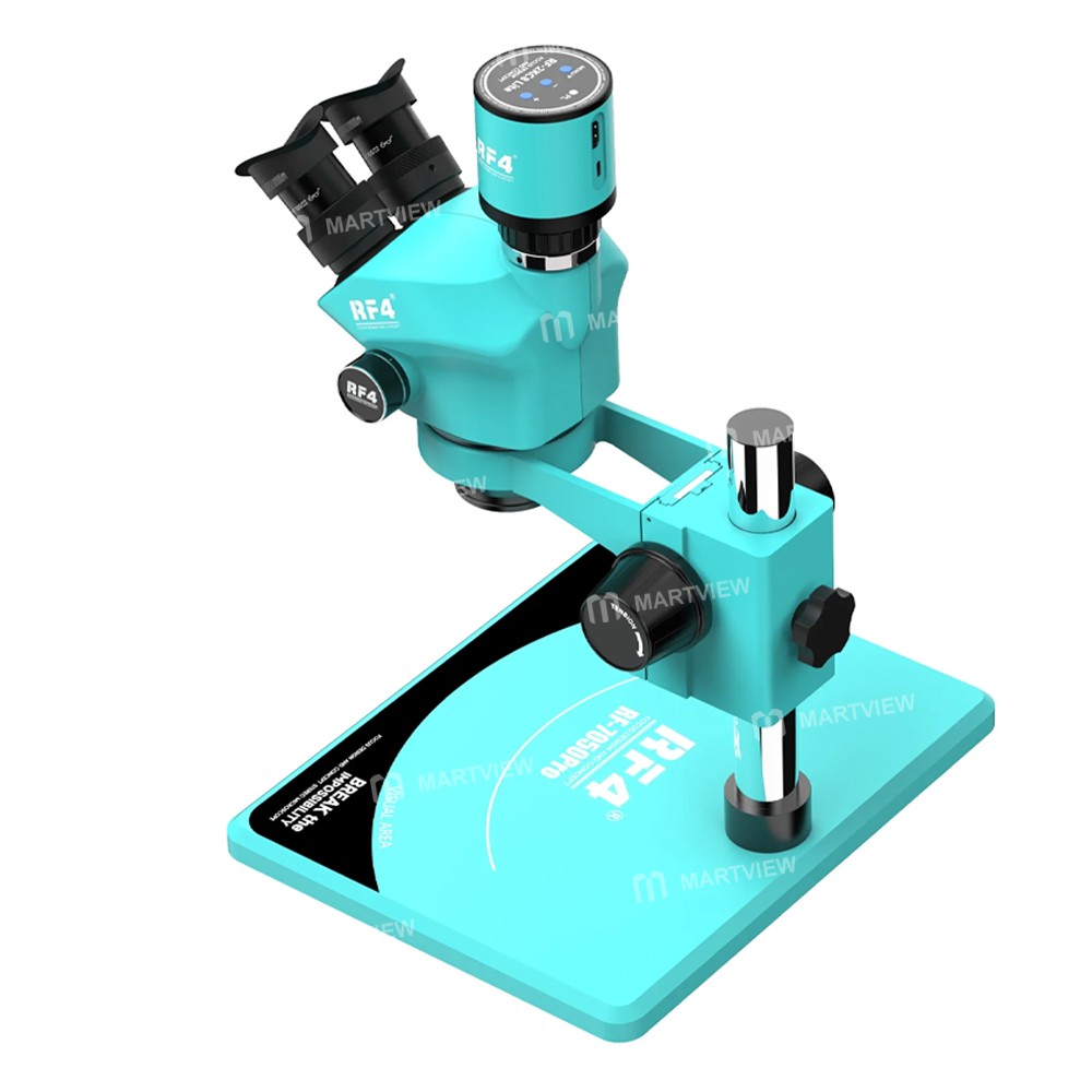 rf4 rf7050pro-2kc8-7-50x-synchronous-zoom-trinocular-stereo-microscope-with-big-base-2k-hd-camera-5