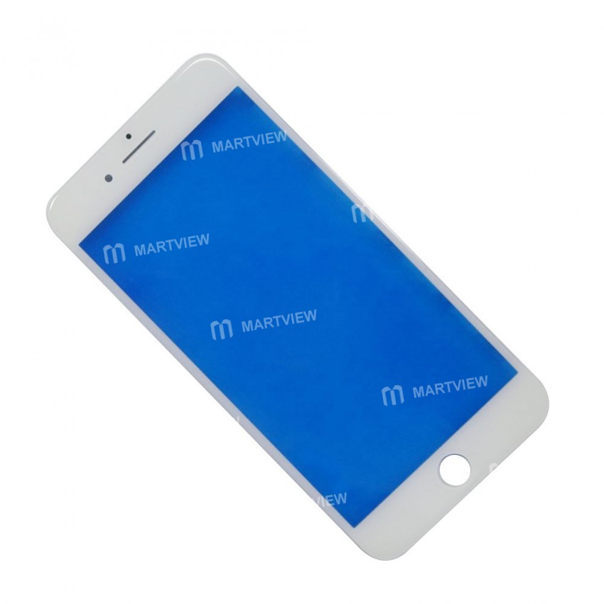 Replacement touch screen digitizer outer glass lens with bezel frame pre assembled for iPhone 7 plus