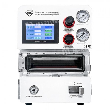 TBK 108C Curved Screen Vacuum OCA Laminate Defoaming Machine for Samsung Edge Note 10 S8 S8Plus S9 Note 9