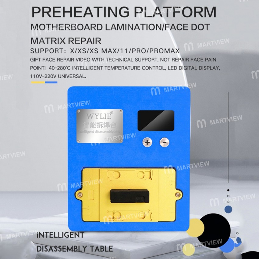 WYLIE K85 Preheating Platform Fixture Holder for iPhone Mainboard Face Dot Matrix Repair