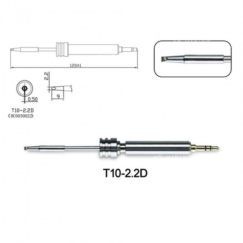 Atten T10 Series All-in-one Soldering Iron Tips for Atten GT-2010 USB Soldering Pen