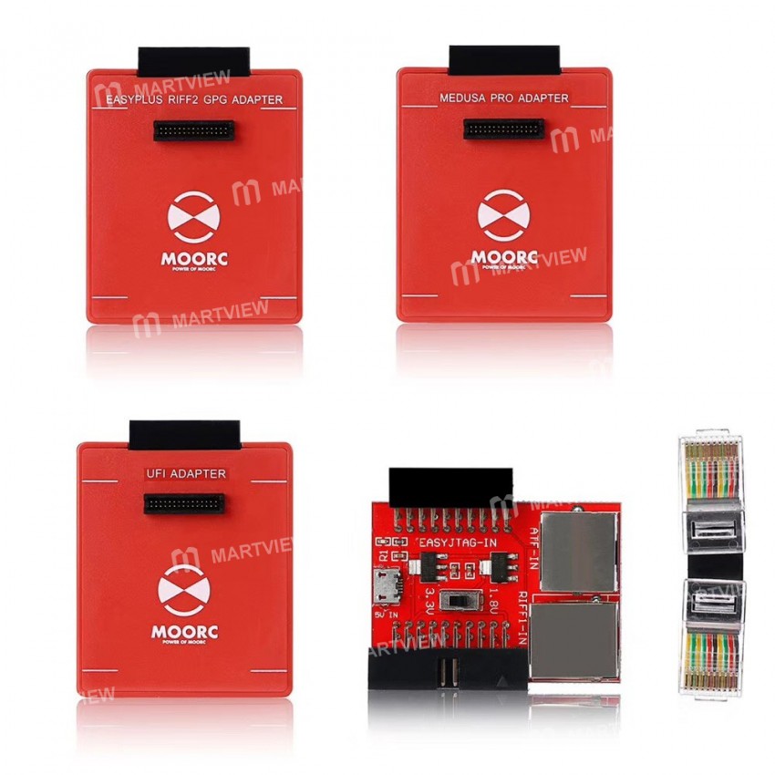 E-Mate X MOORC eMate 13 in 1 EMMC Tool BGA Socket for Easy JTAG Plus / UFI / RIFF / Medusa Pro Box S