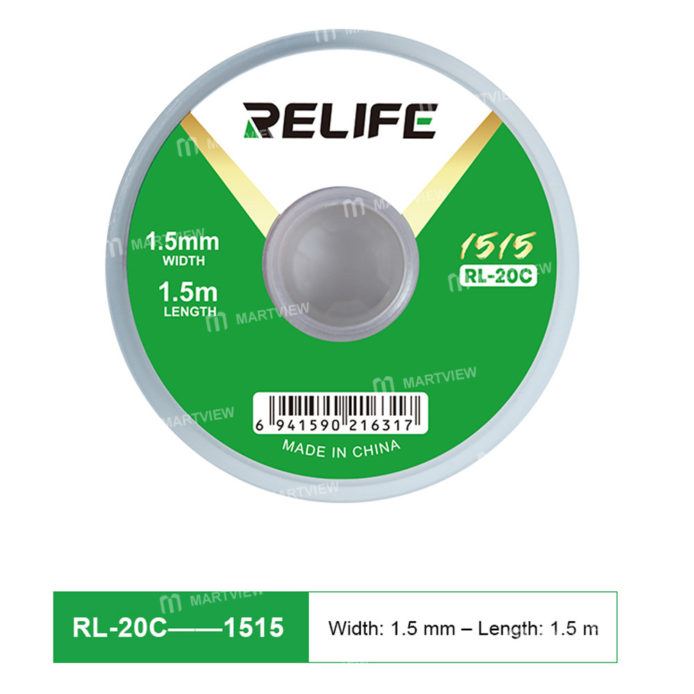 relife rl-20c-multiple-specifications-pure-copper-material-solder-wick-for-pcb-soldering-cleaning-1