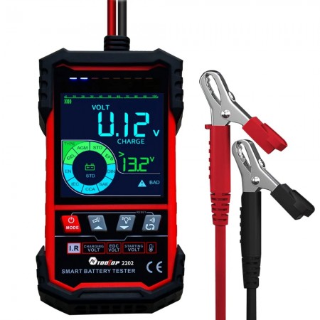 Tooltop ET2202 Color Screen Auto Identification Voltage Car Storage Battery Tester