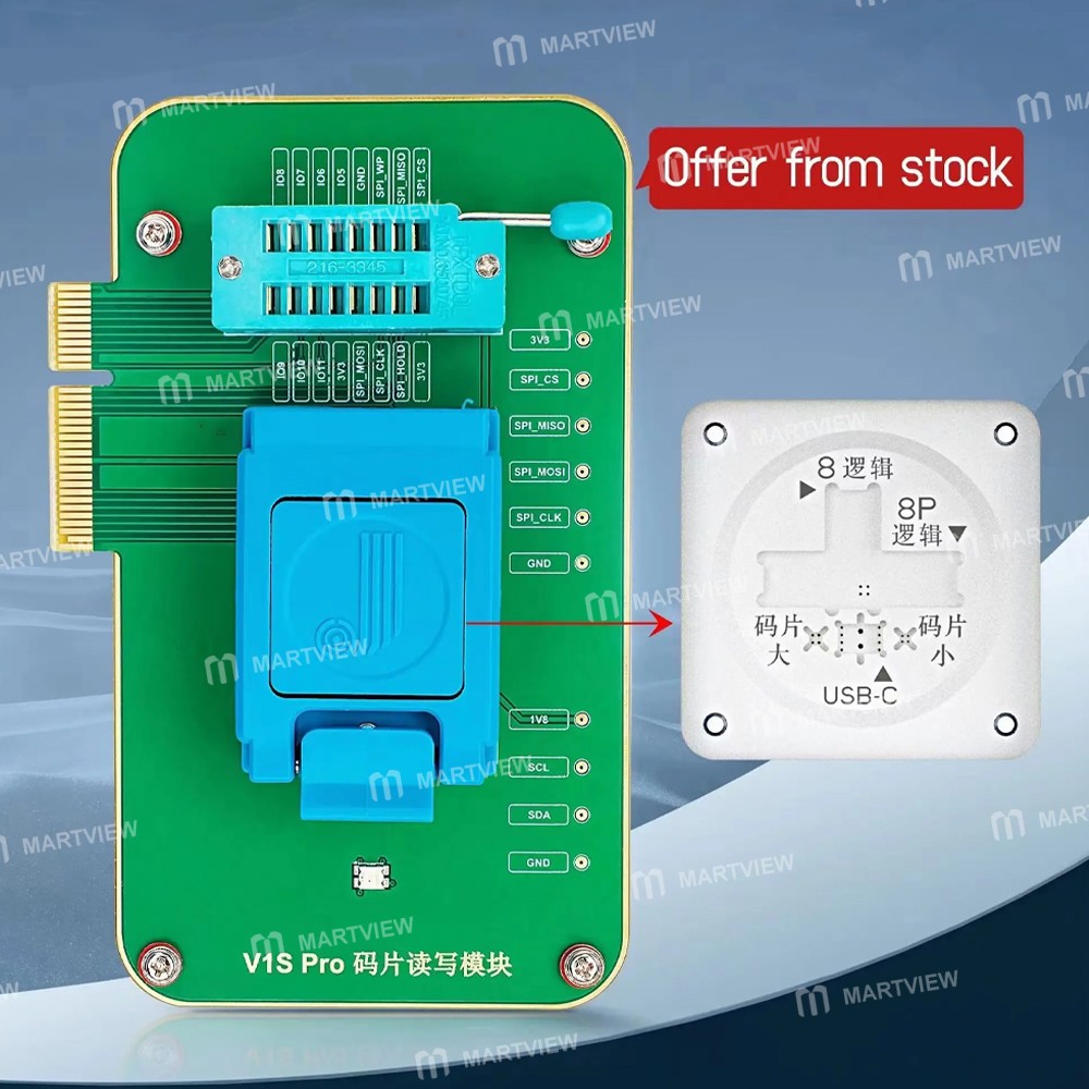 jcid v1s-pro-chip-rw-module-usb-c-ipad10-charger-chip-rw-socket-for-iphone-ipad-4