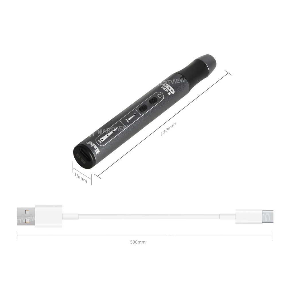 kaisi 329-multifunction-charging-polish-pen-with-9pcs-grinding-heads-for-motherboard-cpu-ic-polishin