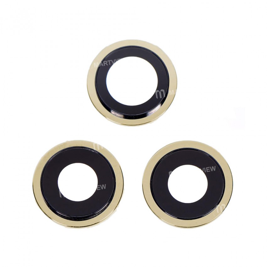 Replacement rear camera cover with lens for iPhone 12 pro max gold