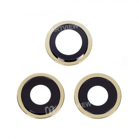 Replacement rear camera cover with lens for iPhone 12 pro max gold
