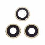 Replacement rear camera cover with lens for iPhone 12 pro max gold