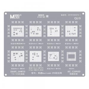 MaAnt QU-9 Qualcomm CPU BGA Reballing Stencil for SM8750 SM8635 SM8650 SM8550 SM8450 SM7475 SM7550