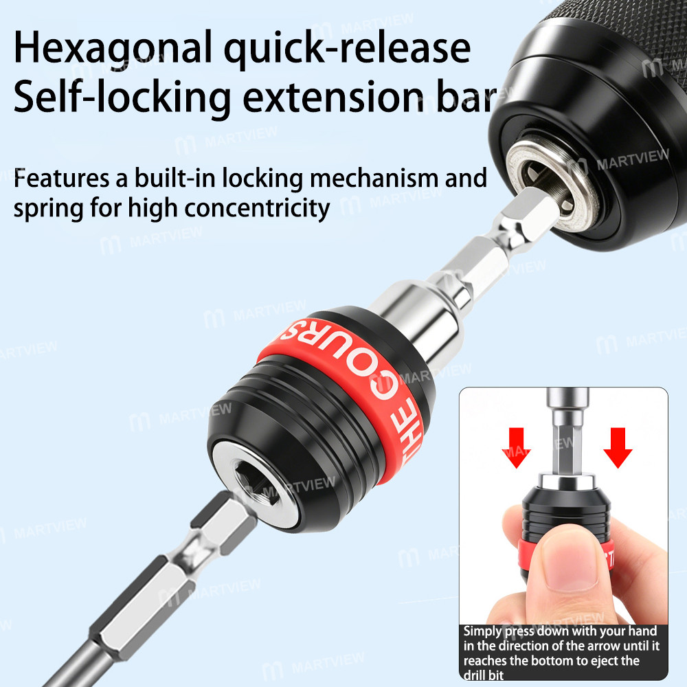 635mm hexagonal-conversion-self-locking-screwdriver-extension-bar-with-screwdriver-socket-set-4