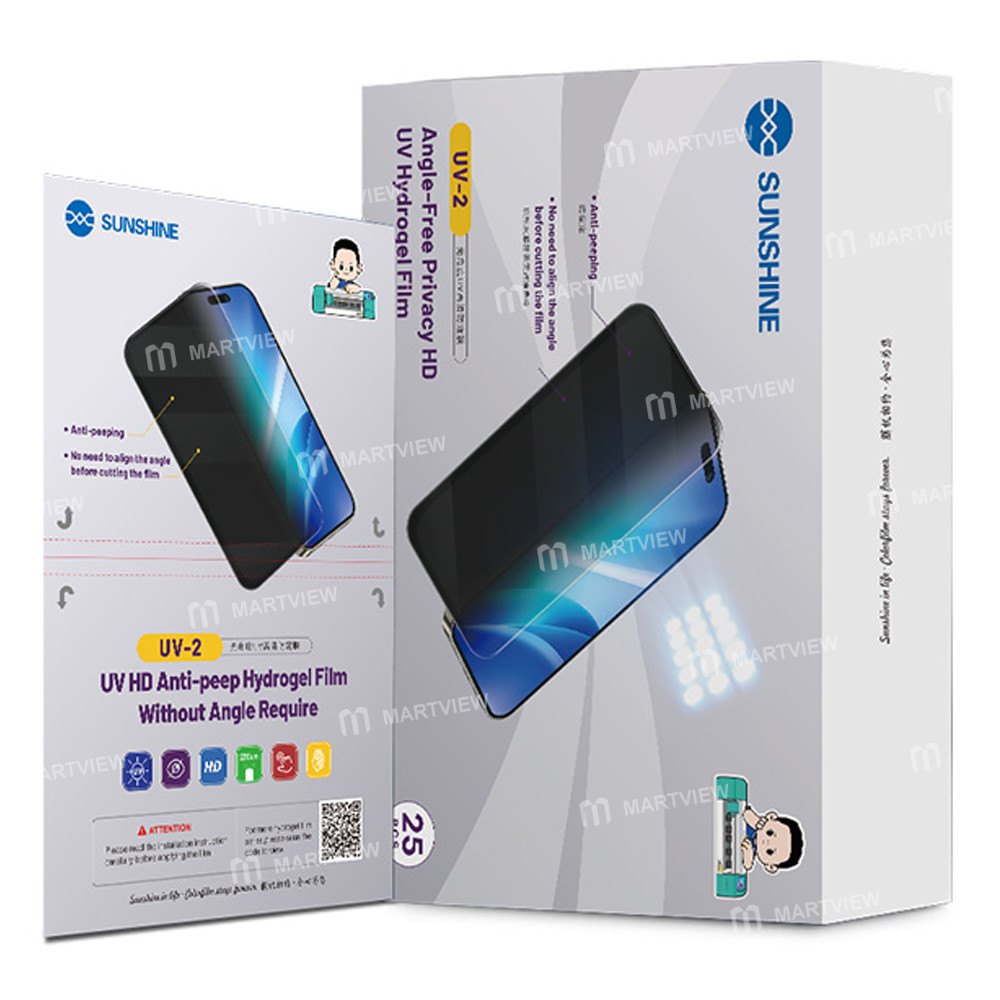 Sunshine UV-2 7-inch Explosion-Proof HD Anti-peeping Without-Angle Film with UV Optical Curing Lamp