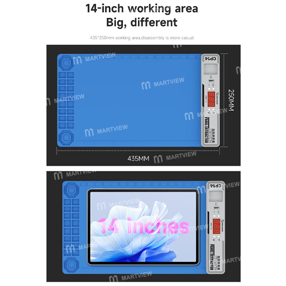 mechanic cp14-14-inch-lcd-screen-heating-separator-platform-for-mobile-phones-tablet-computer-9
