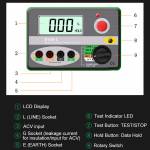 Duoyi DY30-1 1000V Max 2000M? High precision Digital Insulation Resistance Tester
