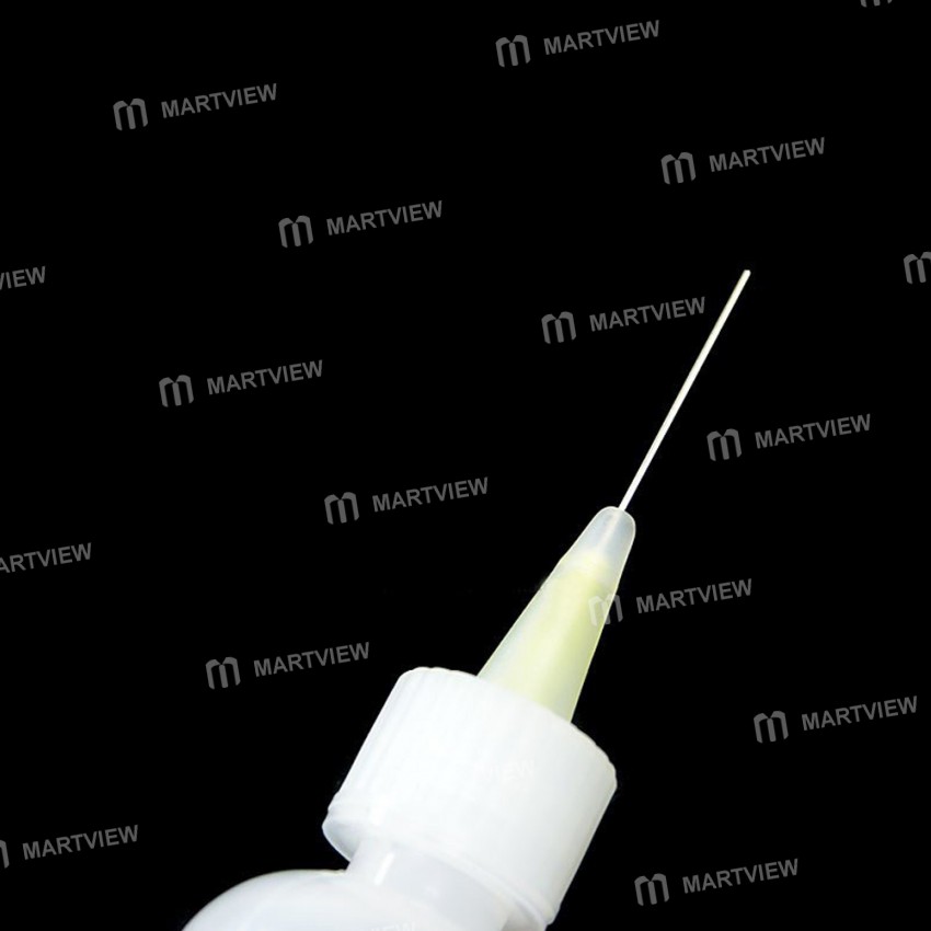 50ml Plastic Clear Liquid Bottle Squeeze Transparent Refillable Bottles with Needles - 5pcs