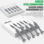 relife rl-730a-5-in-1-steel-cannon-king-classic-series-aluminum-alloy-screwdriver-set-6