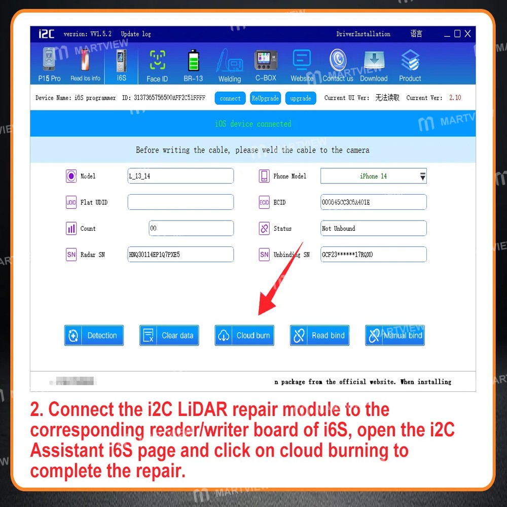 i2c i6s-laser-ladar-data-read-write-repair-adaptor--fpc-flex-cable-for-iphone-12-to-14pm-12