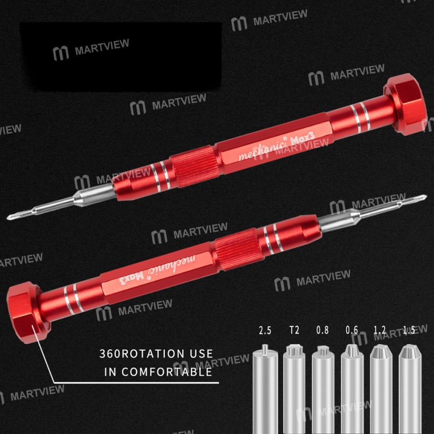 Mechanic Max 3 Non-slip High Precision Aluminum Alloy 3D Screwdriver for Mobile Phone Repair
