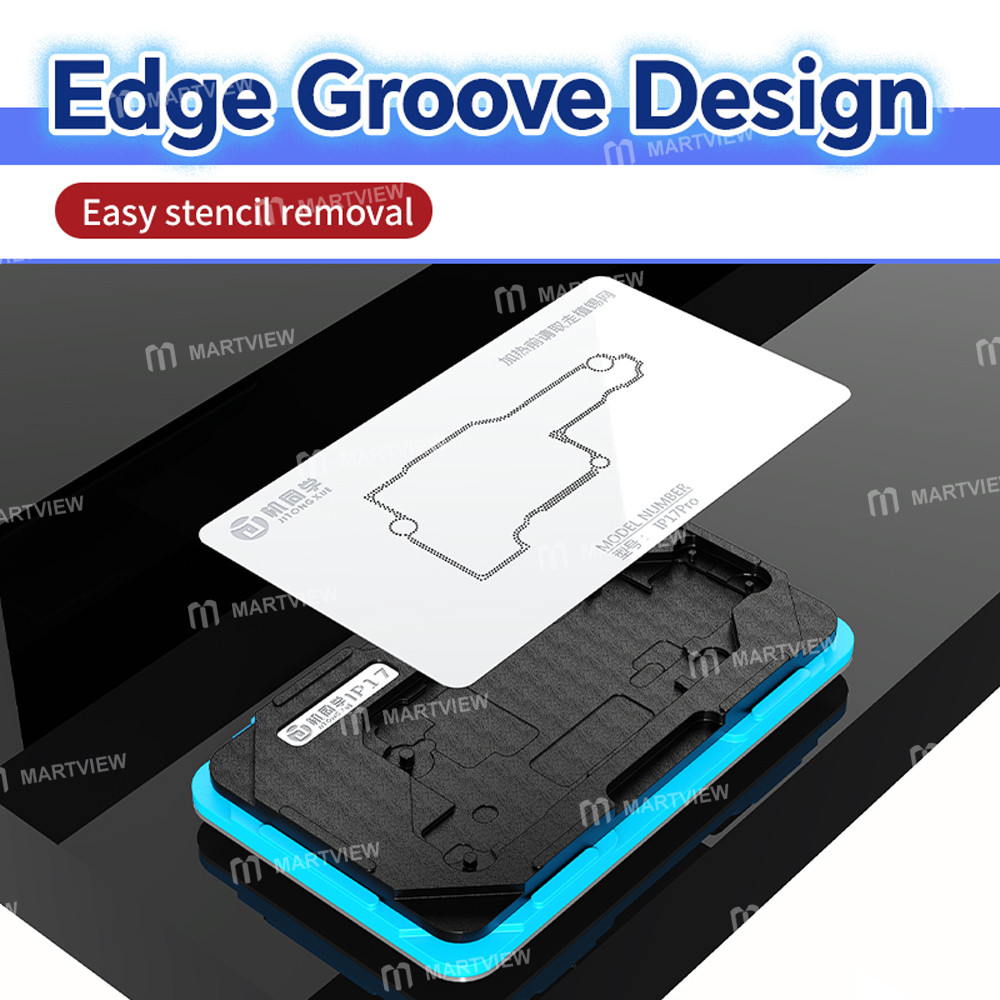 jtx m29-middle-layer-bga-reballing-stencil-tin-planting-platform-for-iphone-x-to-17-pro-max-6