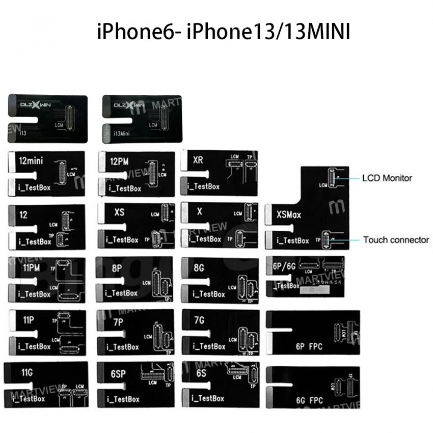 DL S300 2nd LCD Screen Display Tester Box for iPhone 6 to 13Mini HUAWEI Samsung Programmer 3D Touch