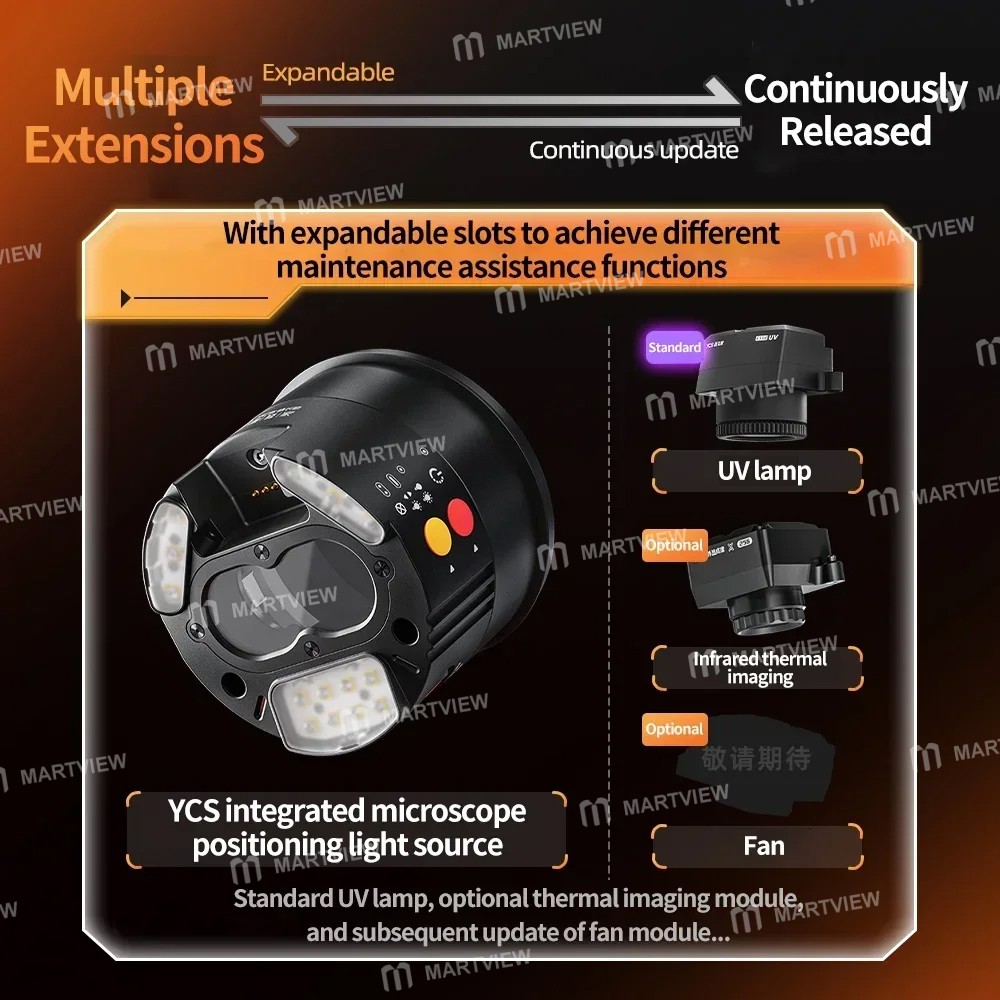 ycs integrated-microscope-positioning-light-source-with-uv-curing-scalable-thermal-imaging-fan-7