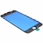 Replacement touch screen digitizer outer glass lens with bezel frame pre assembled for iPhone 6s bla