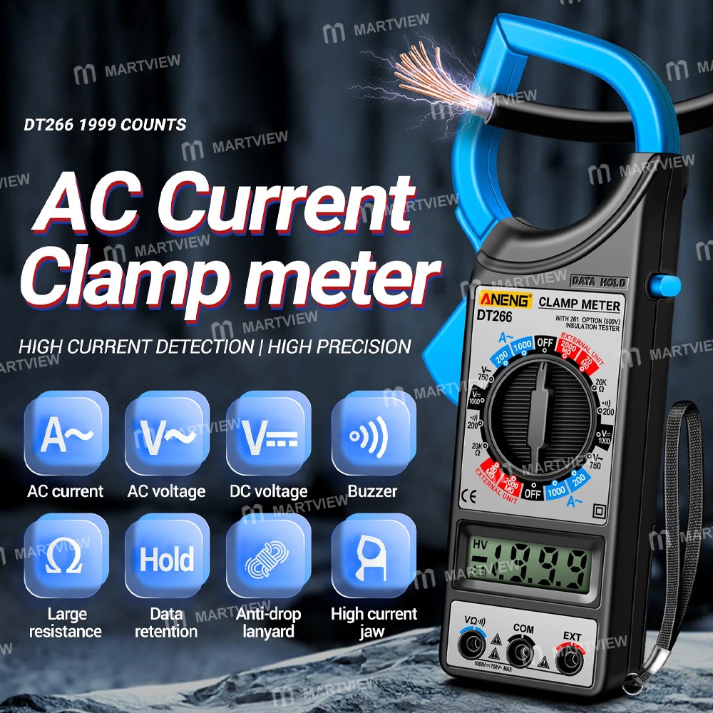 aneng dt266-multi-functional-large-caliber-60mm-1000a-current-clamp-meter-9