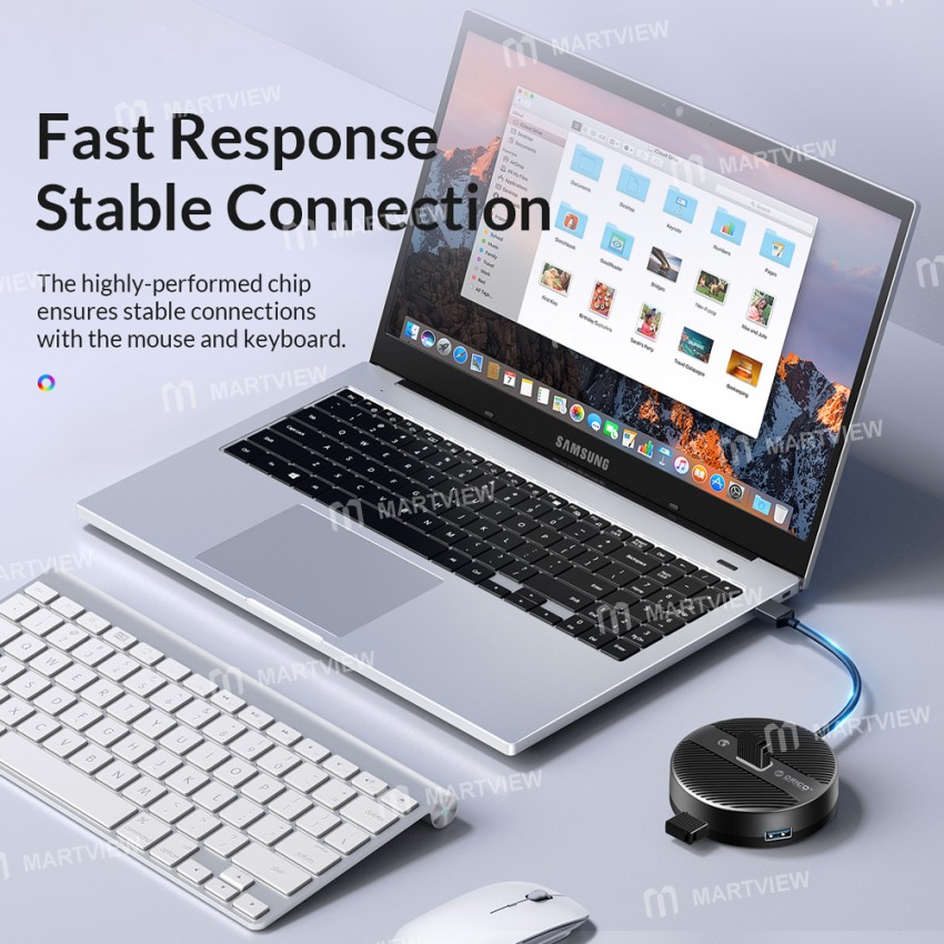 orico ys1-c2-usb-c-to-usb-a-4-port-desktop-type-usb-30-5gbps-high-speed-expansion-hub-12