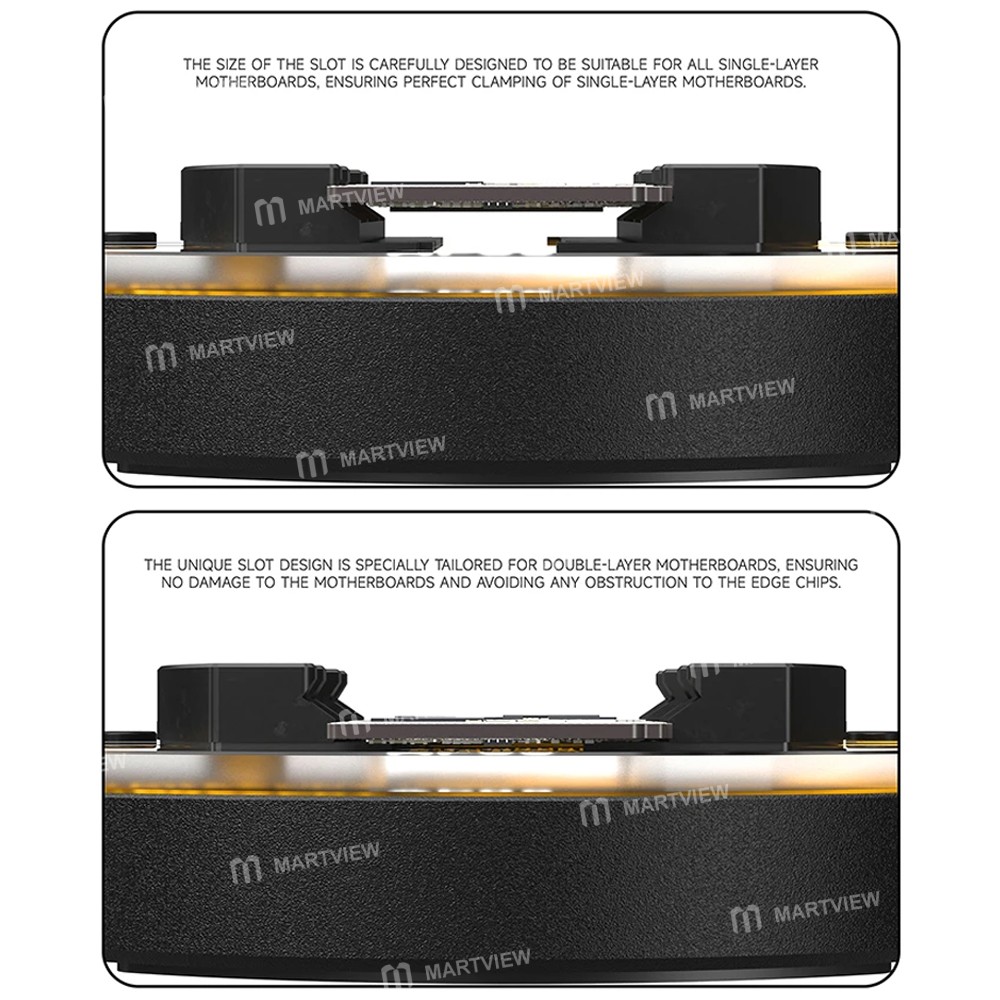 luowei lw-ap05-heat-insulating-ring-shaped-tempered-glass-motherboard-repair-fixture-6