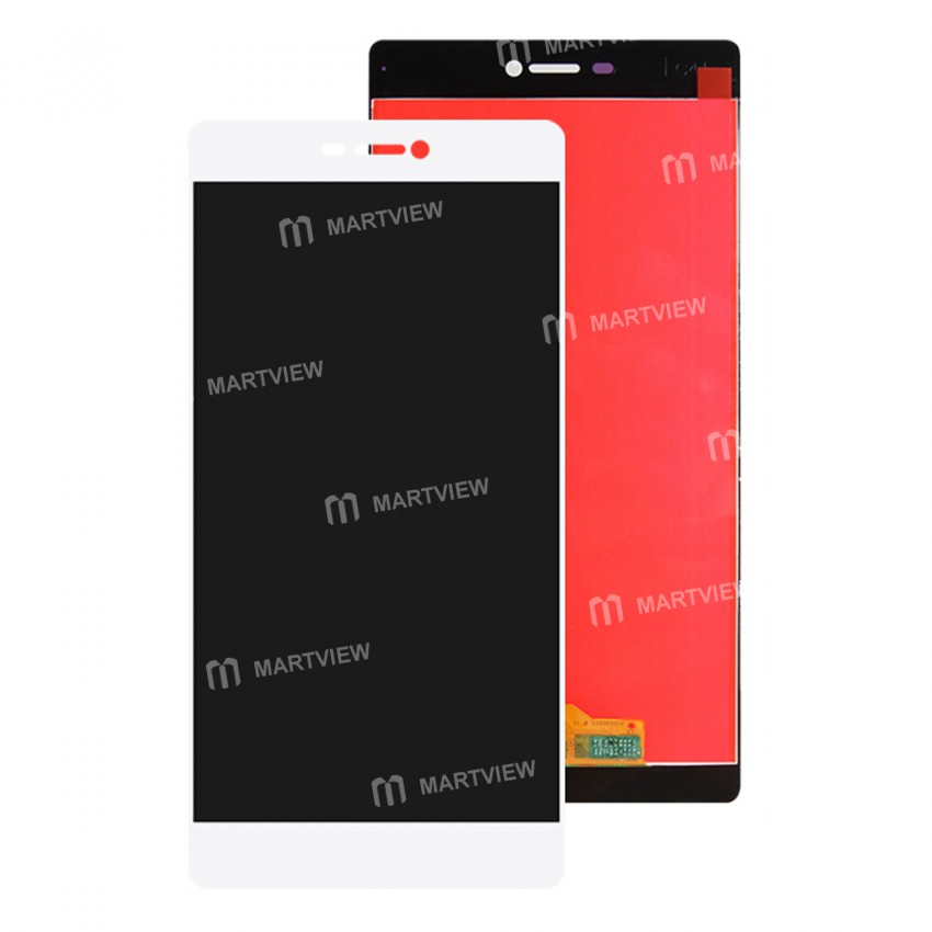 LCD Display Touch Screen Digitizer Assembly Replacement for Huawei P8 - White