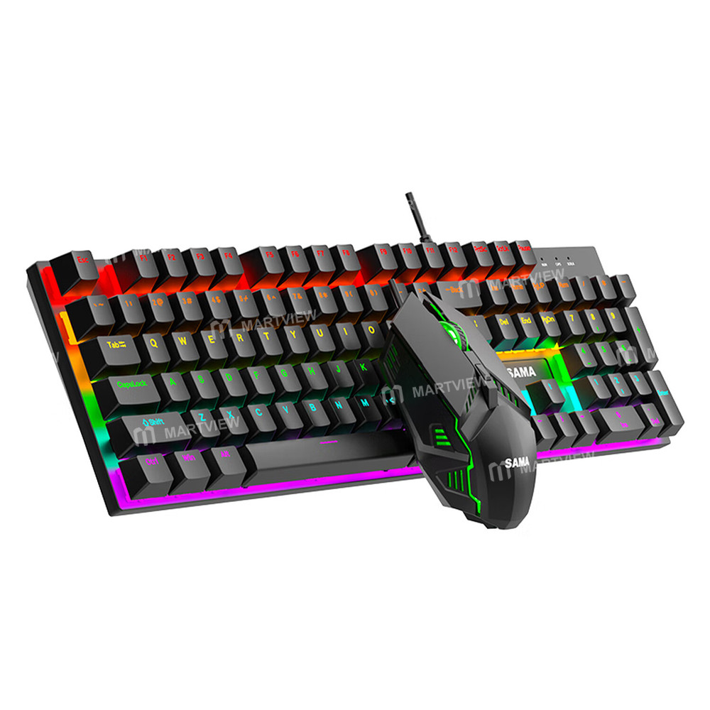 sama ck1900-mechanical-switch-4d-function-keys-dynamic-rgb-lighting-keyboard-mouse-set-1