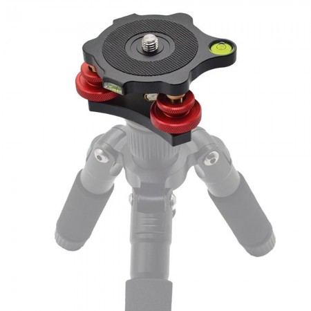 Aluminum Alloy Tripod Leveling Base Adjustable Tripod Head
