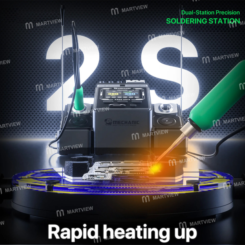 mechanic x200-ultra-pen-style-smart-temperature-adjustable-dual-station-soldering-station-2