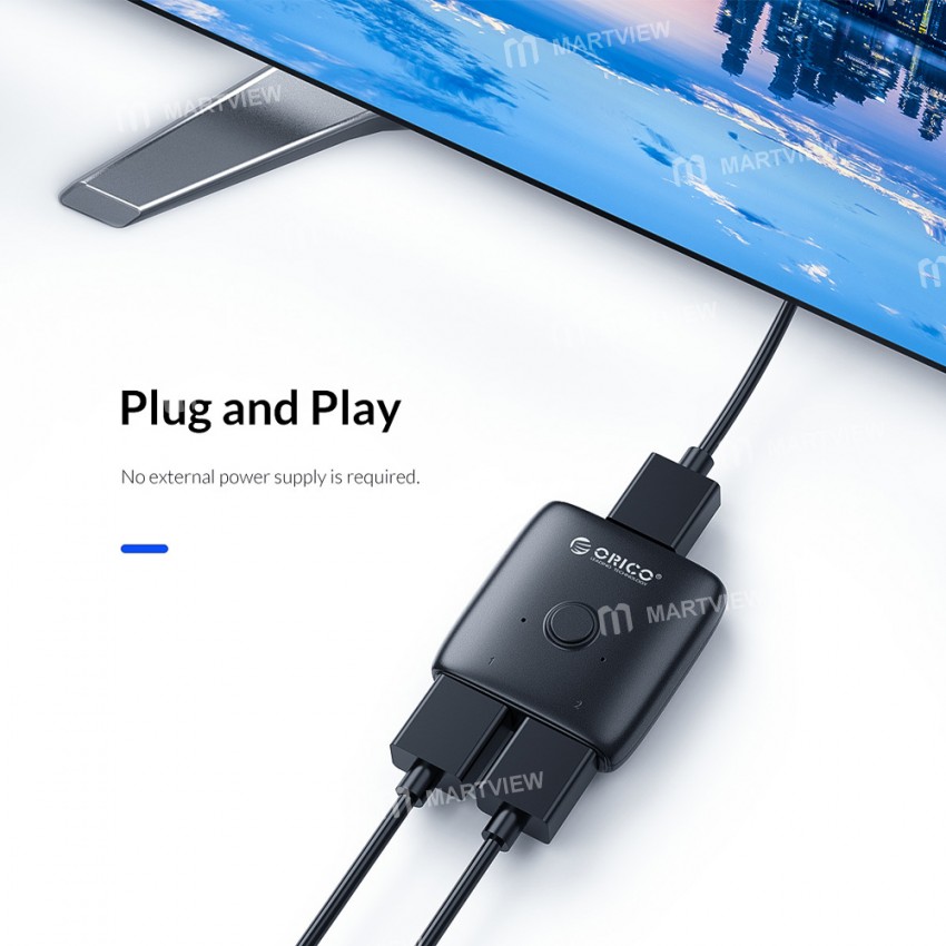 Orico HS2-A1 4K HD HDMI-compatible Bi-directional Audio Splitter for Computer/PS/TV Box