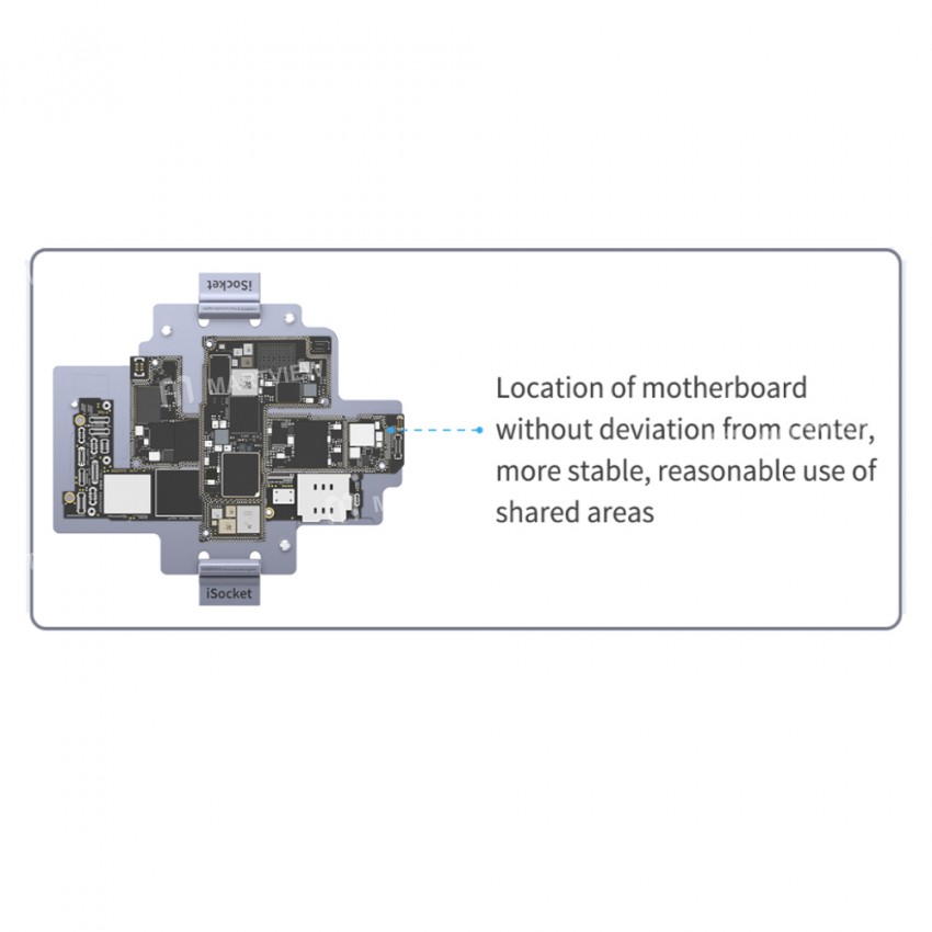 QianLi iSocket 4in1 Mainboard Middle Layer Test Logic RF Board Test Fixture for iPhone 12 / 12 Pro /