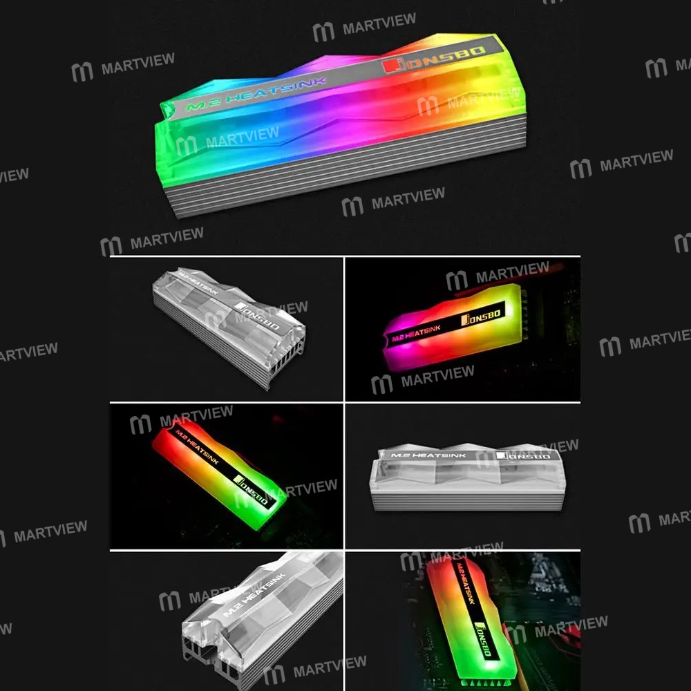 jonsbo m2-2-5v-3pin-m2-2280-ssd-heatsink-with-argb-spectral-light-effect-7