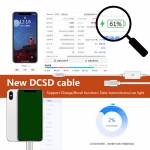 DCSD Serial Cable for iPhone Serial Port Engineering Charger Cable with Light