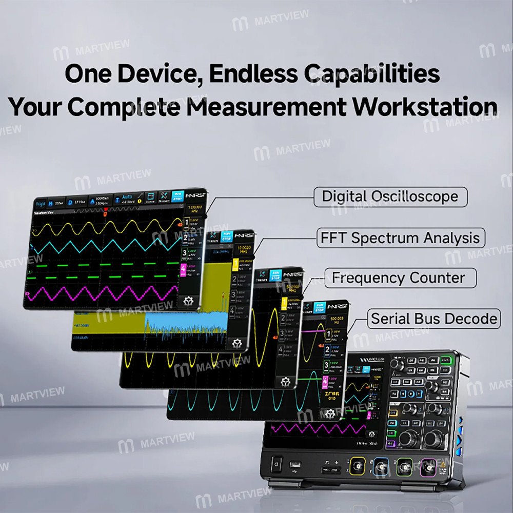 fnirsi dpof1204-200mhz-1gsa-s-4-channel-high-refresh-rate-desktop-digital-fluorescence-oscilloscope-